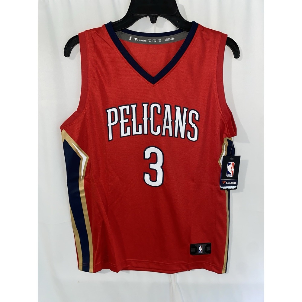 NWT CJ McCollum #3 New Orleans Pelicans Fanatics Jersey Kids Youth Size‎ XL